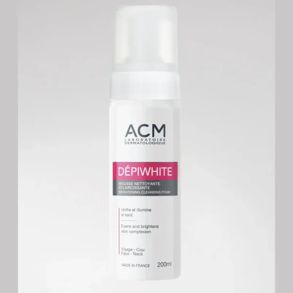 Dépiwhite Mousse Nettoyante Éclaircissante 200 ml – ACM ACM Dépiwhite Mousse Nettoyante Éclaircissante 200 ml – nettoyant visage | ParaforYou Maroc