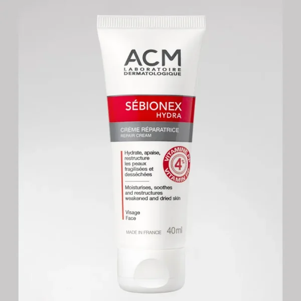 Sébionex Hydra Crème Réparatrice 40 ml – ACM ACM Sébionex Hydra Crème Réparatrice 40 ml – soin hydratant visage | ParaforYou Maroc
