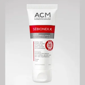 ACM Sébionex K Crème Kératorégulatrice Aha15% 40 ml – soin hydratant visage | ParaforYou Maroc