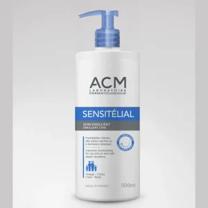 ACM Sensitelial Soin Émollient 500 ml – soin hydratant visage | ParaforYou Maroc
