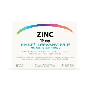 Bio-Recherche Zinc 10mg Immunité et Défenses Naturelles 30 Gélules – compléments vitalité et immunité | ParaforYou Maroc