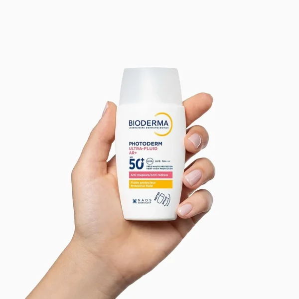 Photoderm Ultra-Fluid AR+ Spf50+ 40 ml – Bioderma Bioderma Photoderm Ultra-Fluid AR+ Spf50+ 40 ml – protection solaire visage | ParaforYou Maroc
