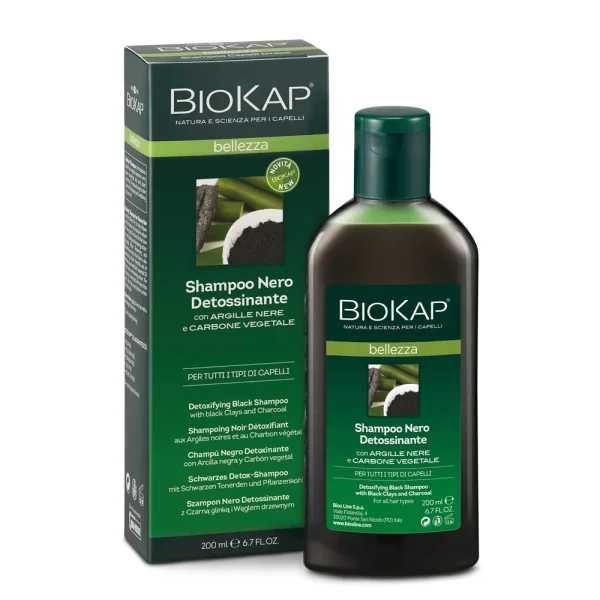 Bellezza Shampoing Noir Détoxifiant 200 ml – Biokap Biokap Bellezza Shampoing Noir Détoxifiant 200 ml – shampoing | ParaforYou Maroc
