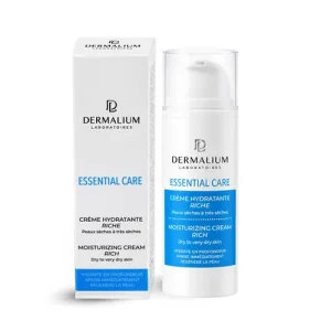 Dermalium Essential Crème Hydratante Riche 50 ml – soin hydratant visage | ParaforYou Maroc