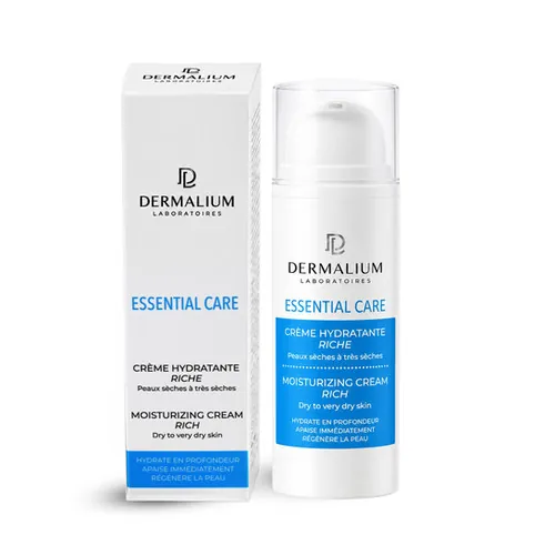 Essential Crème Hydratante Riche 50 ml – Dermalium Dermalium Essential Crème Hydratante Riche 50 ml – soin hydratant visage | ParaforYou Maroc