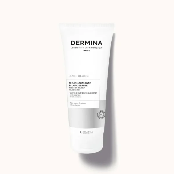 SENSI BLANC CRÈME MOUSSANTE ÉCLAIRCISSANTE 200 ml – Dermina Dermina SENSI BLANC CRÈME MOUSSANTE ÉCLAIRCISSANTE 200 ml – nettoyant visage | ParaforYou Maroc