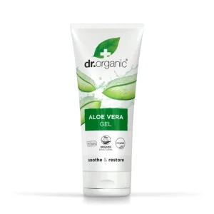 Dr Organic Gel d’aloe Vera Bio 200 ml – soin hydratant visage | ParaforYou Maroc