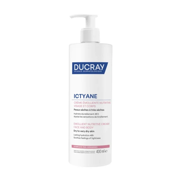 Ictyane Crème Émolliente Nutritive 200 ml – Ducray Ducray Ictyane Crème Émolliente Nutritive 200 ml – soin hydratant visage | ParaforYou Maroc
