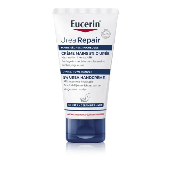 Urearepair Crème Mains Sèches 5% d’urée 75 ml – Eucerin Eucerin Urearepair Crème Mains Sèches 5% d’urée 75 ml – soin mains et pieds | ParaforYou Maroc