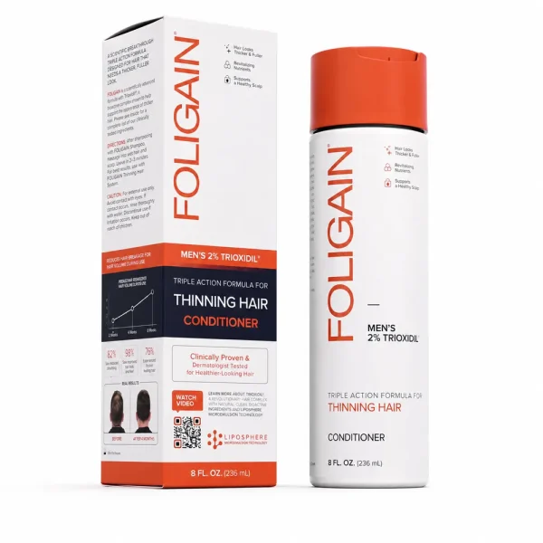 Triple Action Men’s 2% Trioxidil Conditioner (apres-Shampoing Anti-Chute) 236 ml – Foligain Foligain Triple Action Men’s 2% Trioxidil Conditioner (apres-Shampoing Anti-Chute) 236 ml | ParaforYou Maroc