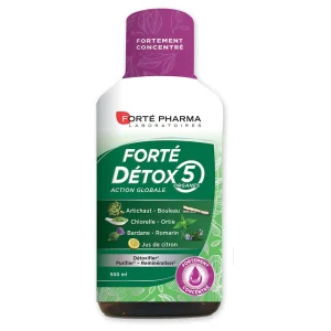 Forte Pharma Détox 5 Organes Action Globale 500 ml – compléments minceur et détox | ParaforYou Maroc