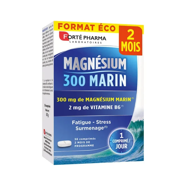 Magne Marin 300 56 comprimés – Forte Pharma Forte Pharma Magne Marin 300 56 comprimés – compléments alimentaires | ParaforYou Maroc