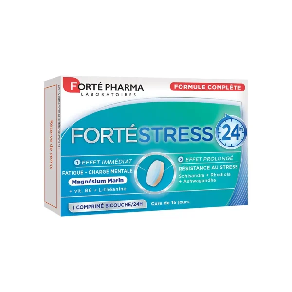 Stress 24h 15 Comprimés – Forte Pharma Forte Pharma Stress 24h 15 Comprimés – compléments sommeil et stress | ParaforYou Maroc
