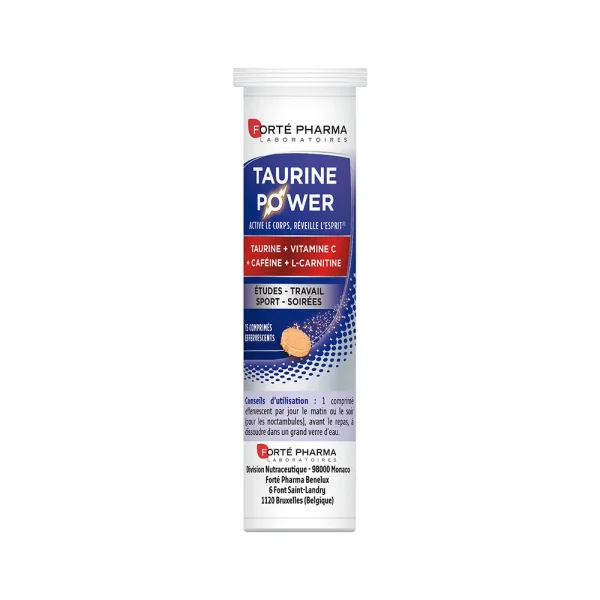 Taurine Power Effervescents 15 Comprimés – Forte Pharma Forte Pharma Taurine Power Effervescents 15 Comprimés – compléments alimentaires | ParaforYou Maroc