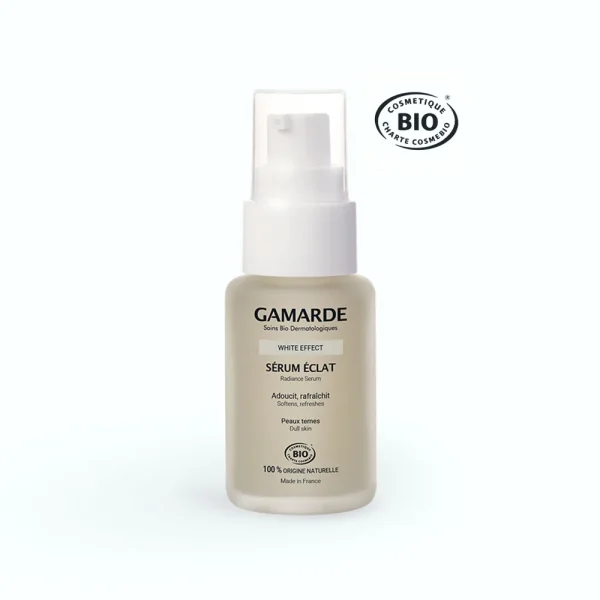 White Effect Sérum Éclat Bio 30 ml – Gamarde Gamarde White Effect Sérum Éclat Bio 30 ml – soin anti-taches | ParaforYou Maroc