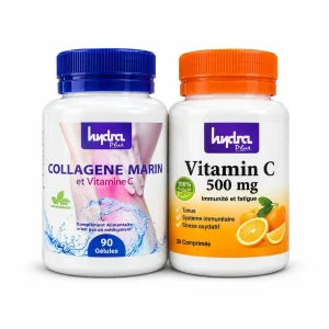 Hydra Plus PACK HYDRA PLUS Collagène Marin 90gelules+Vitamin C 36cps Pack – packs et coffrets | ParaforYou Maroc