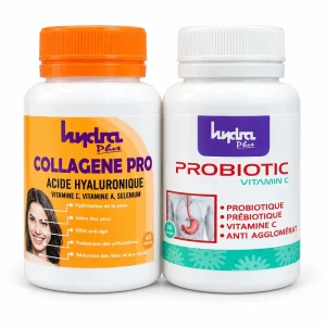 Hydra Plus PACK HYDRA PLUS Collagène Pro 60gelules+Probiotic 36gelules Pack – packs et coffrets | ParaforYou Maroc
