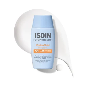 ISDIN Fotoprotector Fusion Fluid Minéral Solaire SPF50 50 ml – protection solaire visage | ParaforYou Maroc