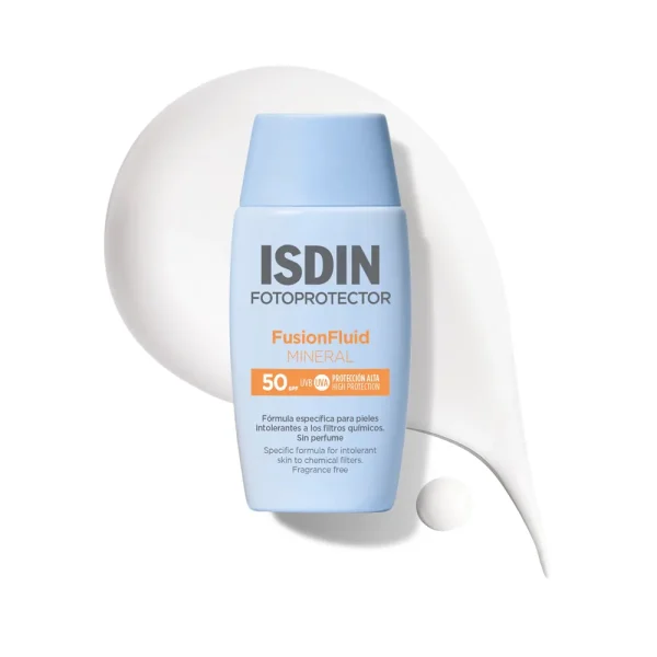 Fotoprotector Fusion Fluid Minéral Solaire SPF50 50 ml – ISDIN ISDIN Fotoprotector Fusion Fluid Minéral Solaire SPF50 50 ml – protection solaire visage | ParaforYou Maroc