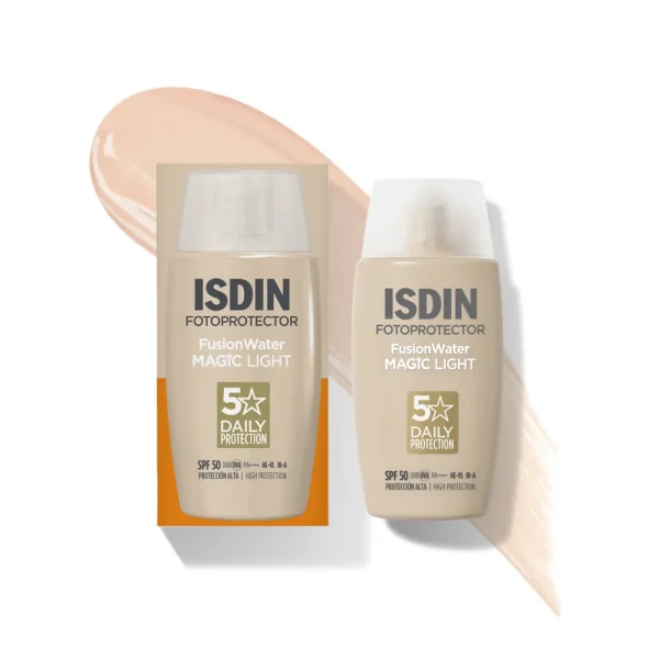 Fotoprotector Fusion Water Magic Color Solaire Teinté Light SPF50 50 ml – ISDIN ISDIN Fotoprotector Fusion Water Magic Color Solaire Teinté Light SPF50 50 ml – maquillage teint | ParaforYou Maroc