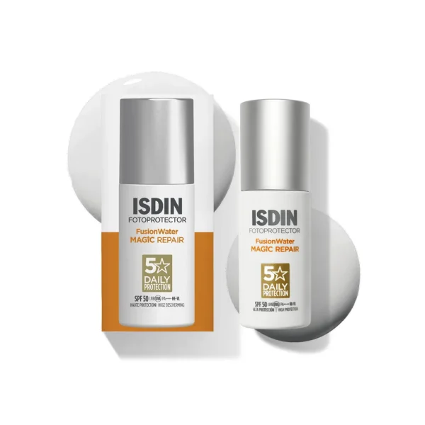Fotoprotector Fusion Water Magic Repair Solaire Invisible SPF50 50 ml – ISDIN ISDIN Fotoprotector Fusion Water Magic Repair Solaire Invisible SPF50 50 ml – protection solaire visage | ParaforYou Maroc