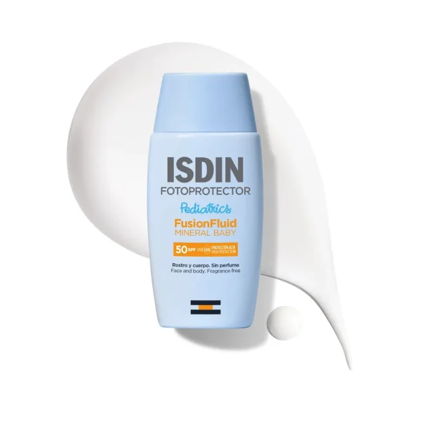 Fotoprotector Pediatrics Fusion Fluid Minéral Baby Solaire Invisible SPF50 50 ml – ISDIN ISDIN Fotoprotector Pediatrics Fusion Fluid Minéral Baby Solaire Invisible SPF50 50 ml | ParaforYou Maroc