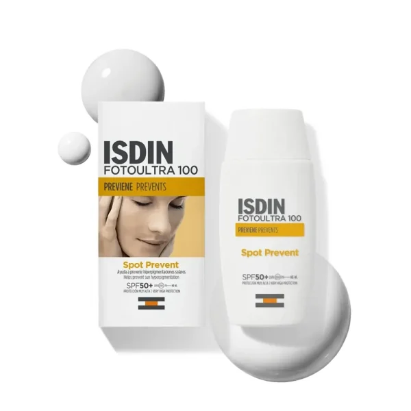 Fotoultra 100 Spot Prevent Solaire SPF50+ 50 ml – ISDIN ISDIN Fotoultra 100 Spot Prevent Solaire SPF50+ 50 ml – protection solaire visage | ParaforYou Maroc