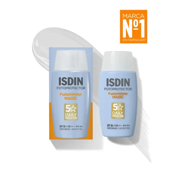 Photoprotector Fusion Water Magic d’Alcaraz SPF 50 – ISDIN ISDIN Photoprotector Fusion Water Magic d’Alcaraz SPF 50 – protection solaire visage | ParaforYou Maroc