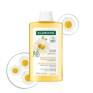 Klorane Camomille Shampoing Illumine 400 ml – soin capillaire | ParaforYou Maroc