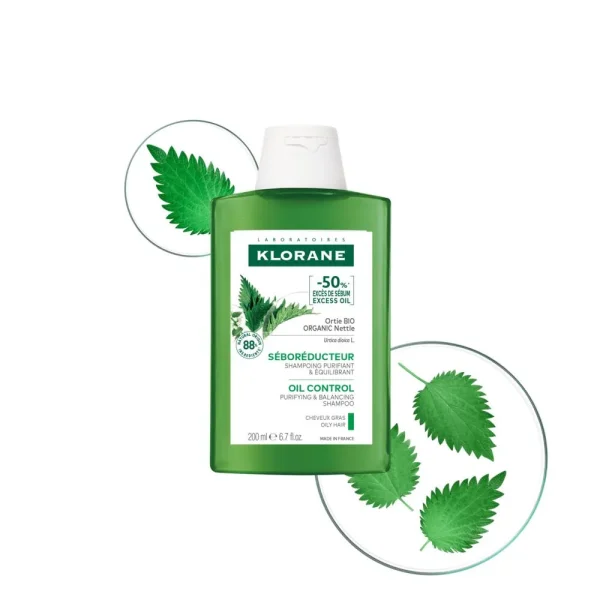 Shampoing Séboréducteur à l’Ortie BIO Cheveux gras 200 ml – Klorane Klorane Shampoing Séboréducteur à l’Ortie BIO Cheveux gras 200 ml – soin capillaire | ParaforYou Maroc