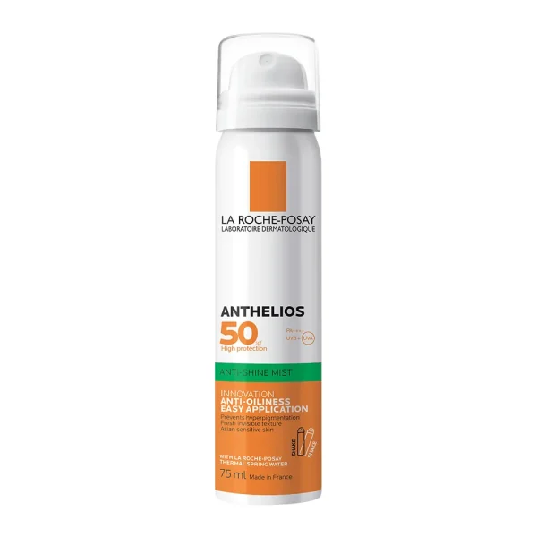 Anthelios Brume Fraîche Invisible Anti-Brillance SPF50 75 ml – La Roche-Posay La Roche-Posay Anthelios Brume Fraîche Invisible Anti-Brillance SPF50 75 ml – protection solaire corps | ParaforYou Maroc