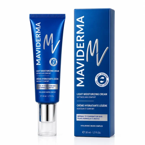 Crème Hydratante Légère 50 ml – Maviderma Maviderma Crème Hydratante Légère 50 ml – soin hydratant visage | ParaforYou Maroc