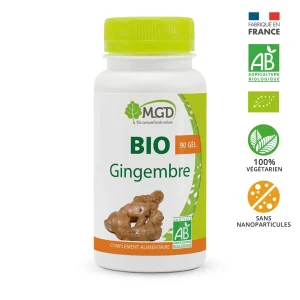 MGD Nature Bio Gingembre 90 Gélules – compléments alimentaires | ParaforYou Maroc