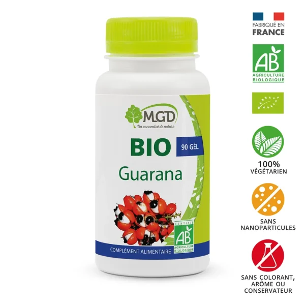 Bio Guarana 90 Gélules – MGD Nature MGD Nature Bio Guarana 90 Gélules – compléments alimentaires | ParaforYou Maroc