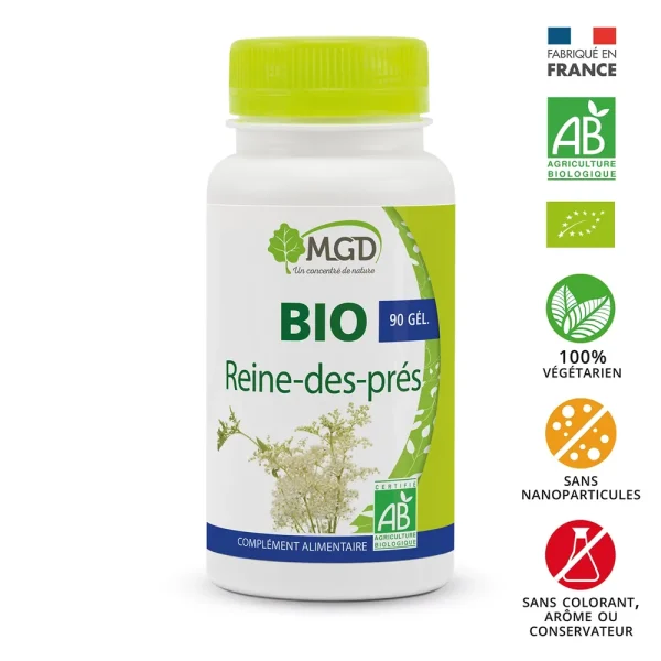 Bio Reine des Près 90 Gélules – MGD Nature MGD Nature Bio Reine des Près 90 Gélules – compléments alimentaires | ParaforYou Maroc