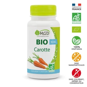 MGD Nature Carotte Bio 90 Gélules – compléments beauté, cheveux et ongles | ParaforYou Maroc