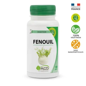 MGD Nature Digestion Fenouil 120 Gélules – compléments digestion et transit | ParaforYou Maroc