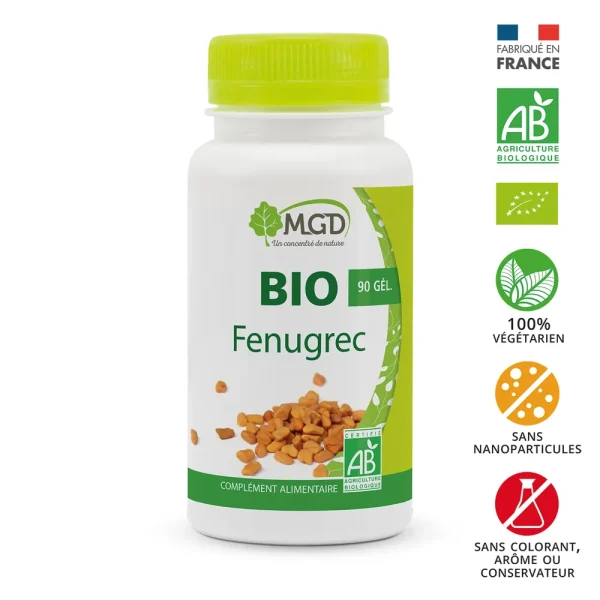 Fenugrec Bio 90 Gélules – MGD Nature MGD Nature Fenugrec Bio 90 Gélules – compléments alimentaires | ParaforYou Maroc