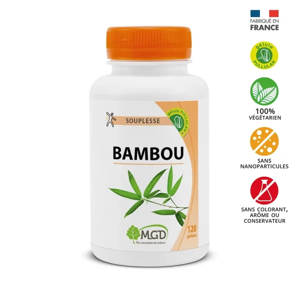 Souplesse Bambou 120 Gélules – MGD Nature MGD Nature Souplesse Bambou 120 Gélules – compléments alimentaires | ParaforYou Maroc
