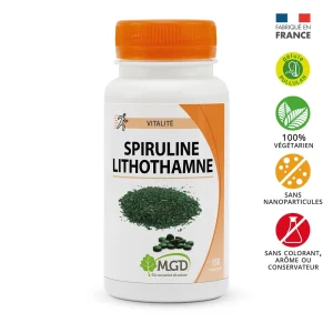 MGD Nature Vitalité Spiruline Lithothamne 150 Gélules – compléments vitalité et immunité | ParaforYou Maroc