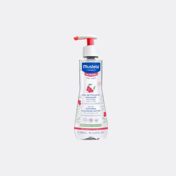 Bébé-Enfant Eau Nettoyante Apaisante sans Rinçage 300 ml – Mustela Mustela Bébé-Enfant Eau Nettoyante Apaisante sans Rinçage 300 ml – toilette bébé | ParaforYou Maroc