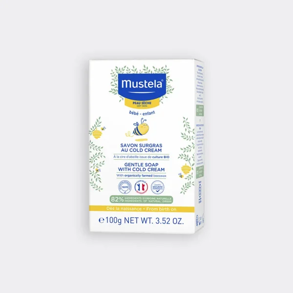 Bébé-Enfant Savon Surgras au Cold Cream 100 g – Mustela Mustela Bébé-Enfant Savon Surgras au Cold Cream 100 g – toilette bébé | ParaforYou Maroc