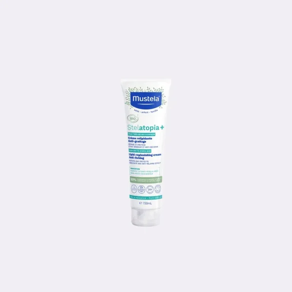 Stelatopia+ Crème Relipidante 150 ml – Mustela Mustela Stelatopia+ Crème Relipidante 150 ml – soin bébé | ParaforYou Maroc