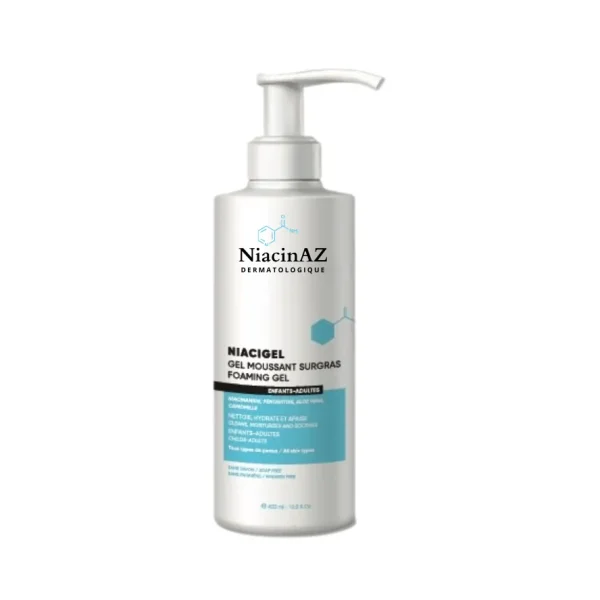 Niacigel Gel Moussant Nettoyant Surgras 400 ml – Niacinaz Niacinaz Niacigel Gel Moussant Nettoyant Surgras 400 ml – nettoyant visage | ParaforYou Maroc