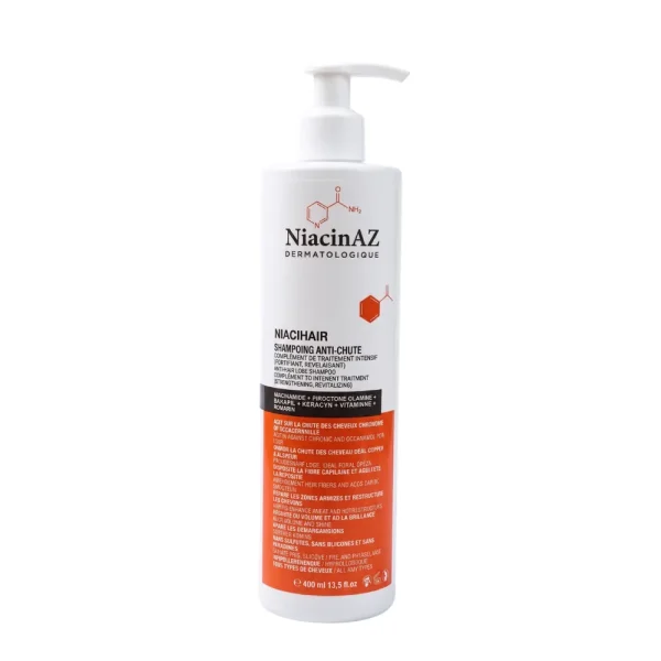 Niacihair Shampoing Anti-Chute 400 ml – Niacinaz Niacinaz Niacihair Shampoing Anti-Chute 400 ml – soins anti-chute | ParaforYou Maroc