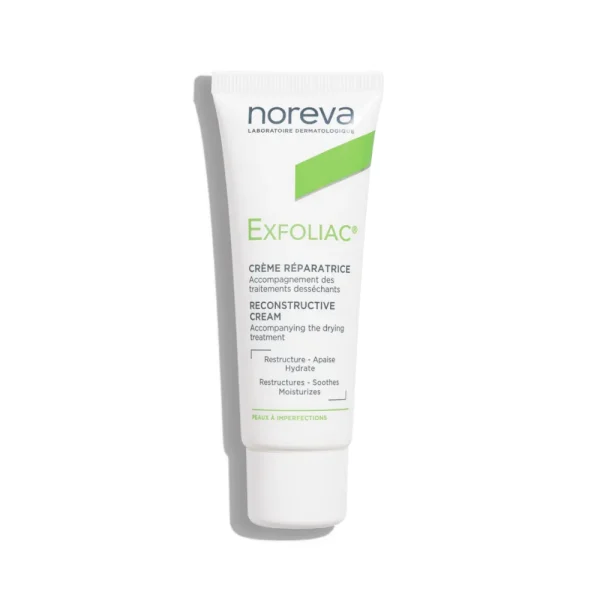 Exfoliac Crème Réparatrice 40 ml – Noreva Noreva Exfoliac Crème Réparatrice 40 ml – soin hydratant visage | ParaforYou Maroc