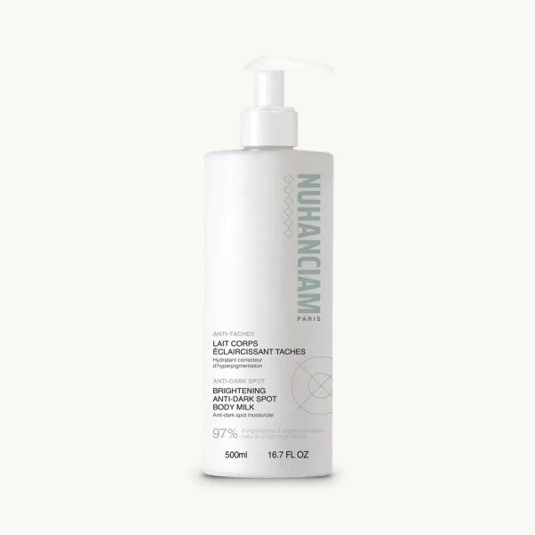 Anti-Taches Lait Corps Éclaircissant 500 ml – Nuhanciam Nuhanciam Anti-Taches Lait Corps Éclaircissant 500 ml – soins minceur et vergetures | ParaforYou Maroc