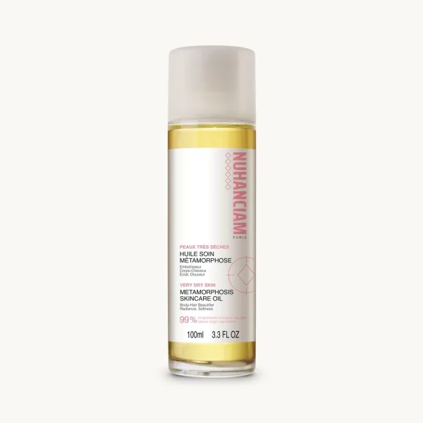 Huile Soin Métamorphose Embelisseur Éclat 100 ml – Nuhanciam Nuhanciam Huile Soin Métamorphose Embelisseur Éclat 100 ml – huiles essentielles et végétales | ParaforYou Maroc