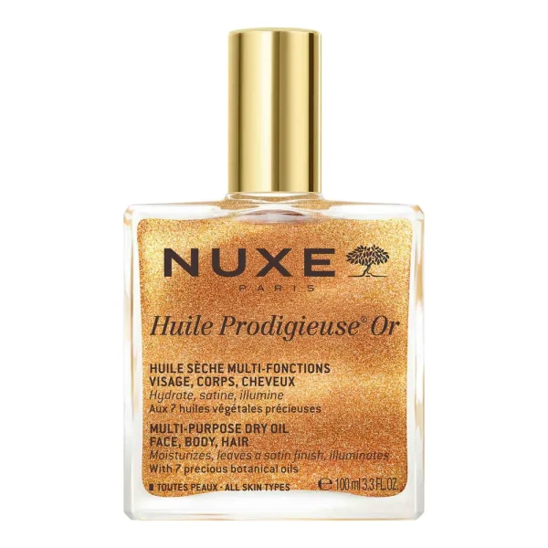 Huile Prodigieuse Or Huile Sèche Multi-Fonctions 100 ml – Nuxe Nuxe Huile Prodigieuse Or Huile Sèche Multi-Fonctions 100 ml – soin hydratant visage | ParaforYou Maroc