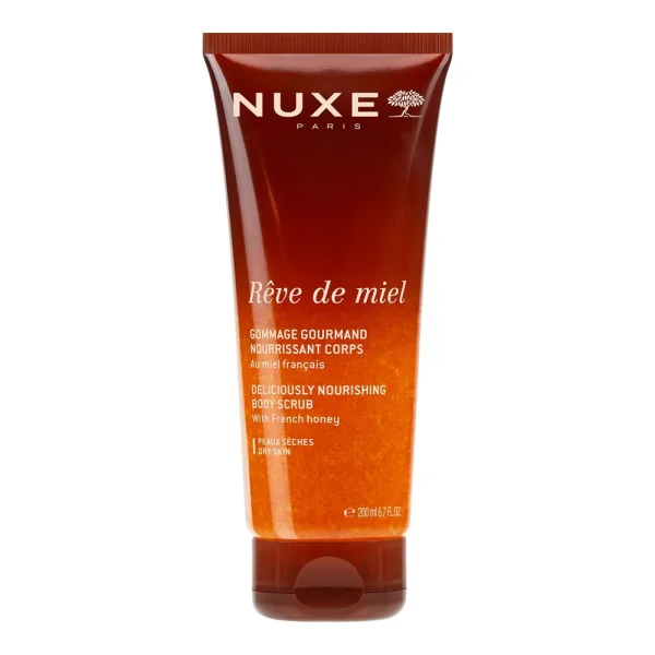 Rêve de Miel Gommage Gourmand Nourrissant Corps 175 ml – Nuxe Nuxe Rêve de Miel Gommage Gourmand Nourrissant Corps 175 ml – soin hydratant corps | ParaforYou Maroc